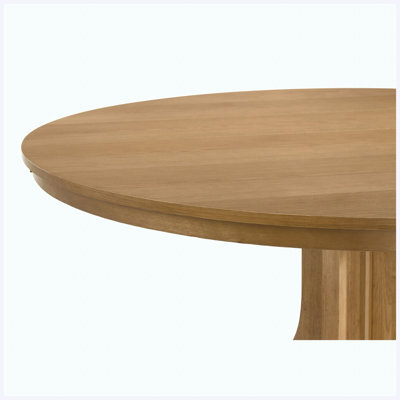 Natural light brown 5-piece dining set