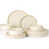 Vanilla White with Brown Rim