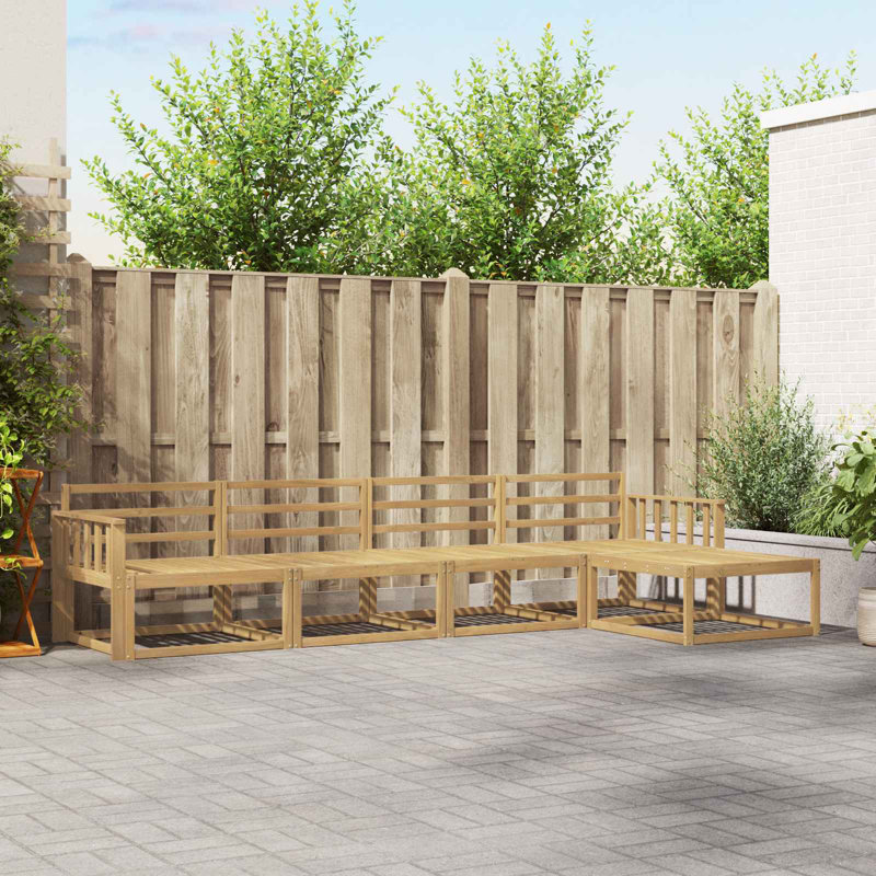 329cm Wide Patio Sectional Set, 5