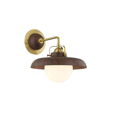 Stratford Metal Plug-In Wall Sconce, Brown