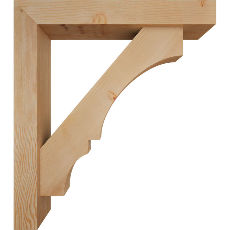 Support de bloc Balboa avec entretoise décalée, 24 x 30, Sapin Douglas de l 5 1/2 po (lisse)