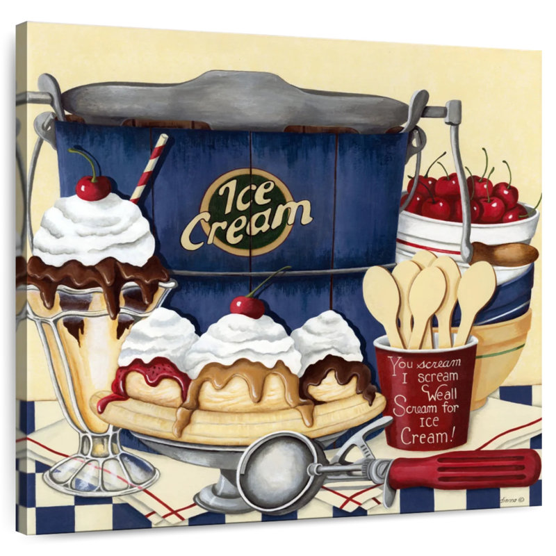 Yarlin Sweets Ice Cream, 30" H x 30" W