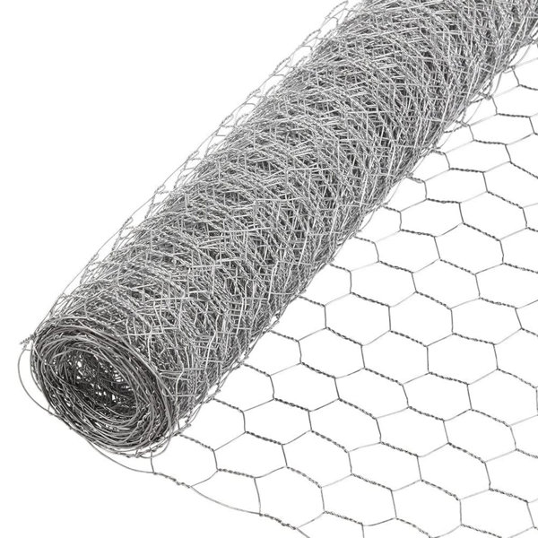 Fencer Wire 16 Gauge Galvanized Welded Wire Fence, 4 x 4 Big Mesh Opening  for Vegetables, Garden Fruits & Animals Enclosure (5 ft. x 100 ft.)