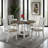 Multifunctional Expandable Folding Table with Storage,4-Person Dining Set for Kitchen & Living Room