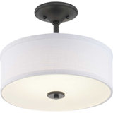 Seawright Linen LED Semi Flush Mount