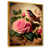 Toile avec cadre flottant or