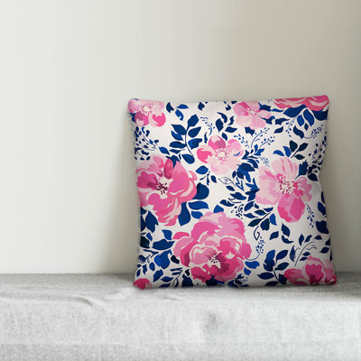  Forals Outdoor Throw Pillow