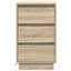 Bedside Cabinet 39 X 34.5 X 65 Cm Engineered Wood-107256186