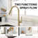 Single Handle High-Arc Kitchen Faucet With Two Function Spray Flow