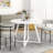 3 Dining - Round Table And 2 Boucle Chairs Luxury Materials With Curved Design