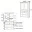 Grand garde-manger autoportant, armoire de rangement avec 6 tablettes de porte, 2 tablettes réglables et 5 tiroirs-1118567774