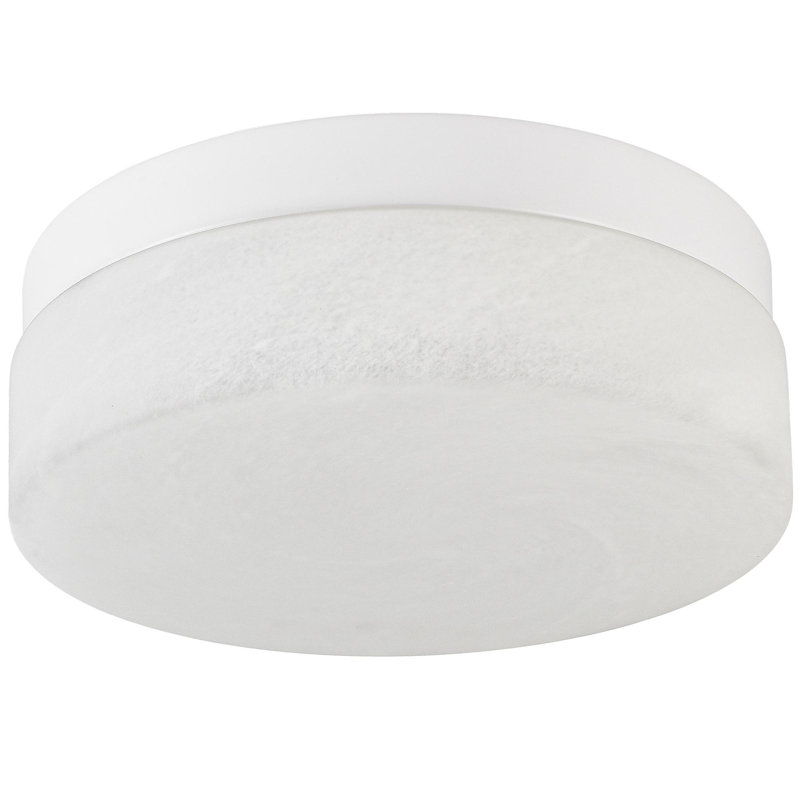 Plafonnier DEL 12 pouces, plafonnier encastré 24W, plafonniers ronds à profil bas pour chambre à coucher, salon, salle à manger (blanc)