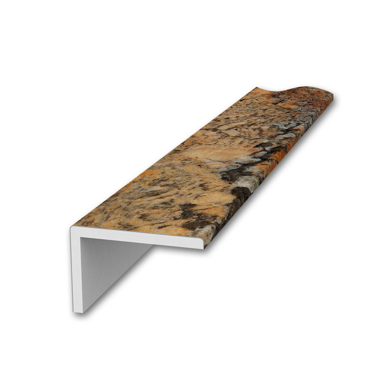 Garniture de rénovation FlexStone 3 po x 95 po avec rebord de 2 po crème Bordeaux, Crème Bordeaux