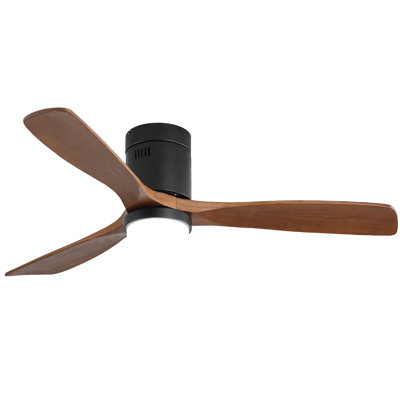 52" Nicola 3 - Blade LED Standard Ceiling Fan with Remote Control and  Light Kit Included
