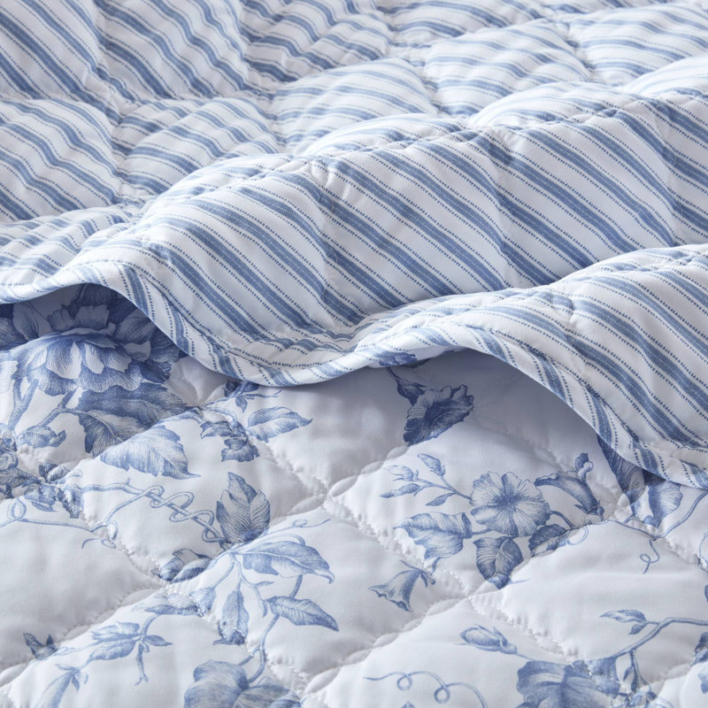 Reversible Bedding Sets, Polyester Full Queen, Cottage Floral Home