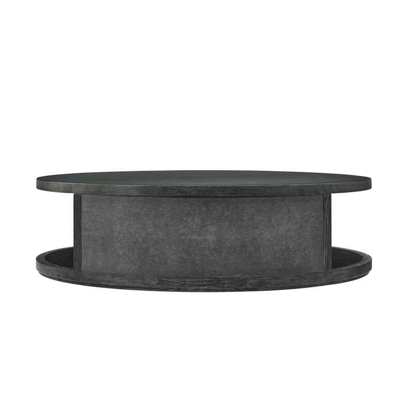 Maxwell Cocktail Table, 17" H x 60" L x 60" W, Obsidian