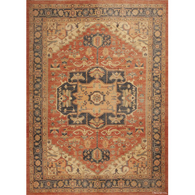 Tapis moderne à motif géométrique persan Heriz