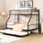 Modern Metal Twin Over Full Bunk Bed With Trundle - Space Saver, Easy To Install, No Box Spring Necessary, Appearance In Saving Solution, Assemble, Need For