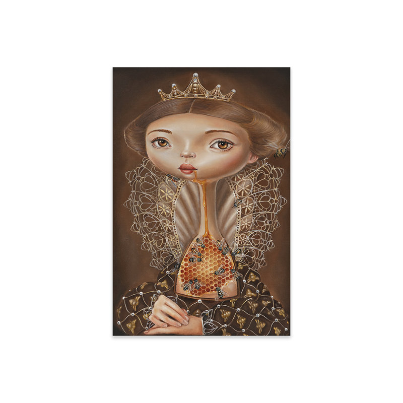Queen Bee - peinture sans cadre