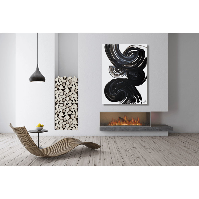 Current I On Giclee Canvas Hand Embellished Art, 30" H x 24" W x 1" D, Wrapped Canvas