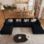 Canapé modulaire surdimensionné de 156 po avec repose-pieds modulaire et surdimensionné pour le salon, aucun assemblage requis-890423886
