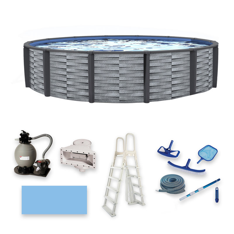Ensemble de piscine ronde en résine Affinity, L 15 po x H 52 po