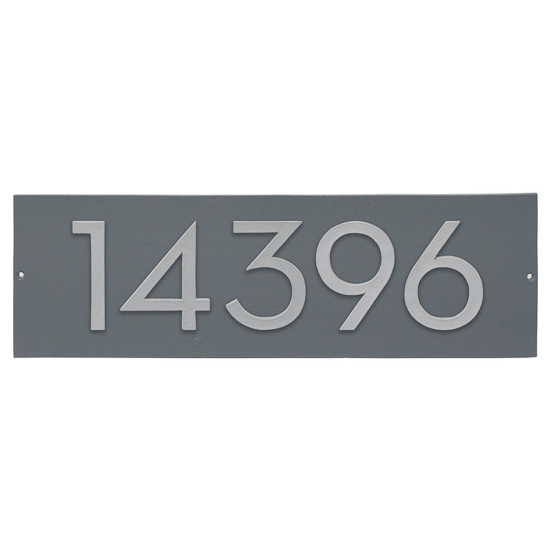 Rectangle Wall Plaque, Yes, Gray/Silver