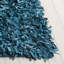 Tapis bleu clair en cuir noué à la main Godsey-803657312