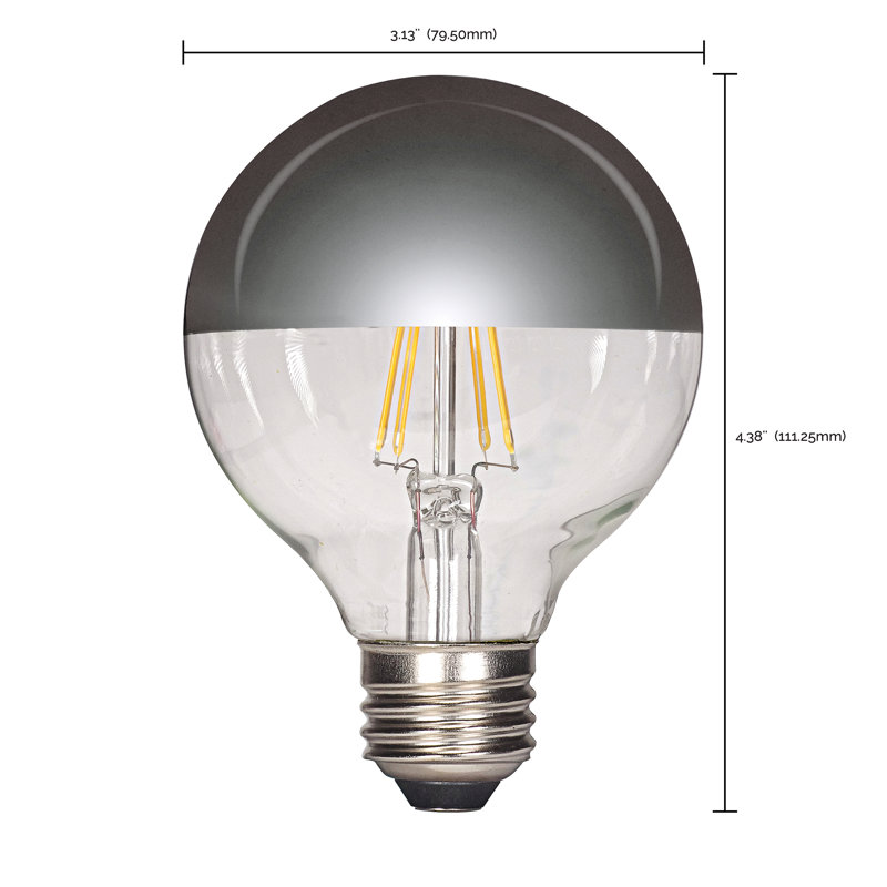 4,5 W, ampoule à DEL G25 à intensité variable, culot moyen E26 (standard)