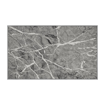 Machine Washable Gray Area Rug