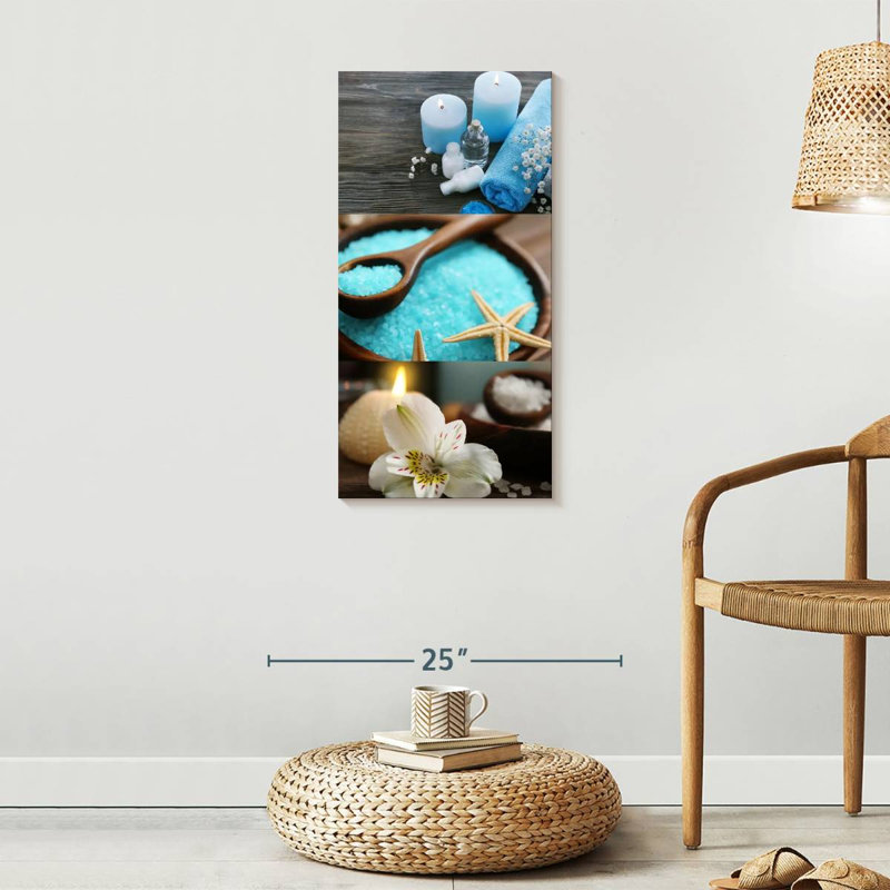 Impression sur toile Spa Elements, H 30 po x l 15 po x P 1,25 po