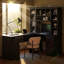 Bureau d'ordinateur en L avec 2 armoires, 2 tiroirs, 11 tablettes ouvertes et une étagère de rangement rabattable, idéal pour un bureau, un salon ou une pièce d'étude, noir.