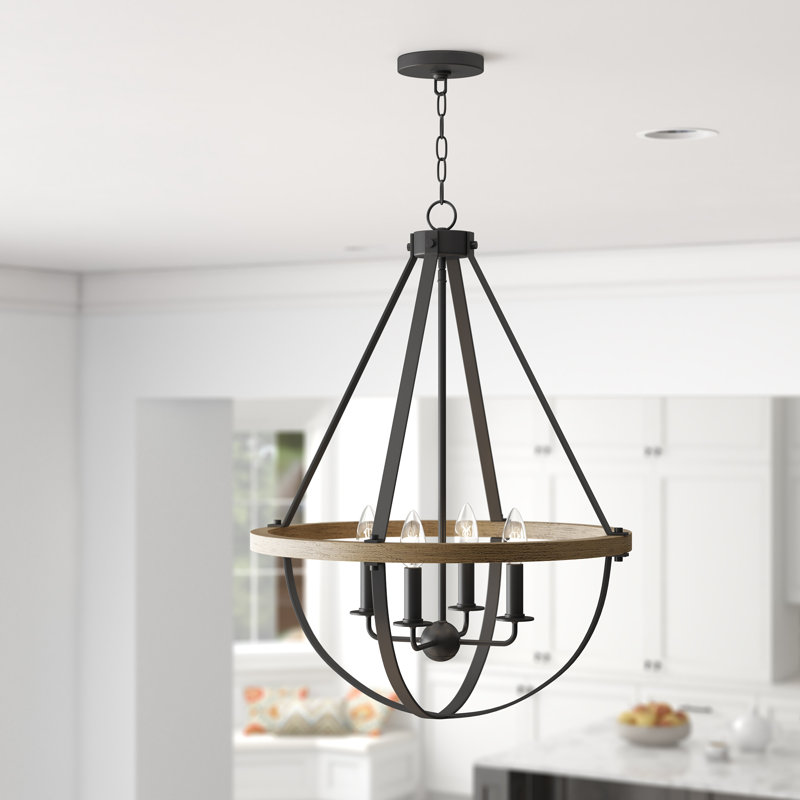 Thiele 4 - Light Dimmable Globe Chandelier