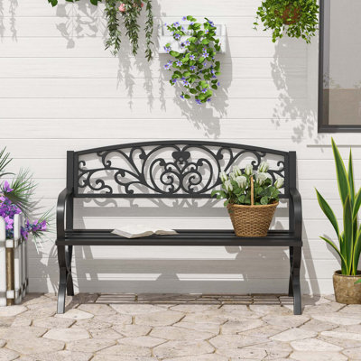 Aalexis Metal Outdoor Bench