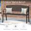 Banc de jardin en métal pour l'extérieur