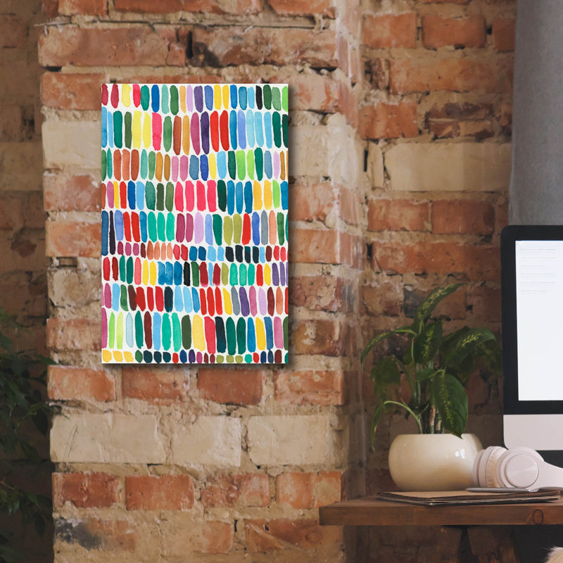 «Rainbow Marks I» par Regina Moore, H 18 po x l 12 po x P 0,75 po