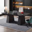 Bureau double caisson 63 po - Bureau moderne noir pour la maison et le bureau-777192530-777192531