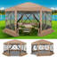 Pièce moustiquaire 15 x 15 avec moustiquaire, auvent pour tente Hub Hub-105094386
