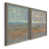 Toile avec cadre gris