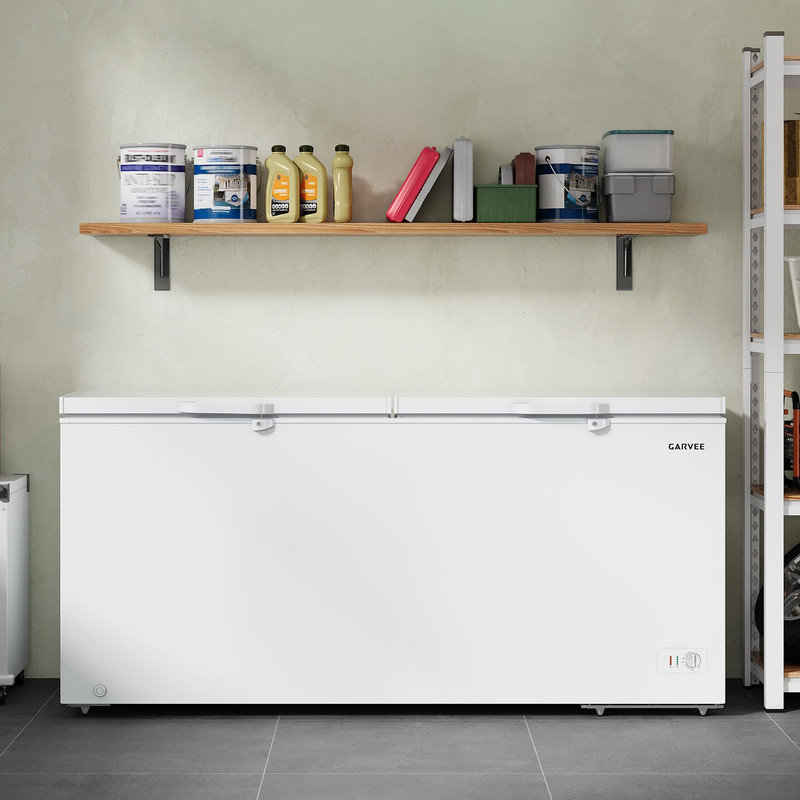 25 cu. ft. Deep Freezer – White, Garage Ready, Double Door Lid, Adjustable Thermostat