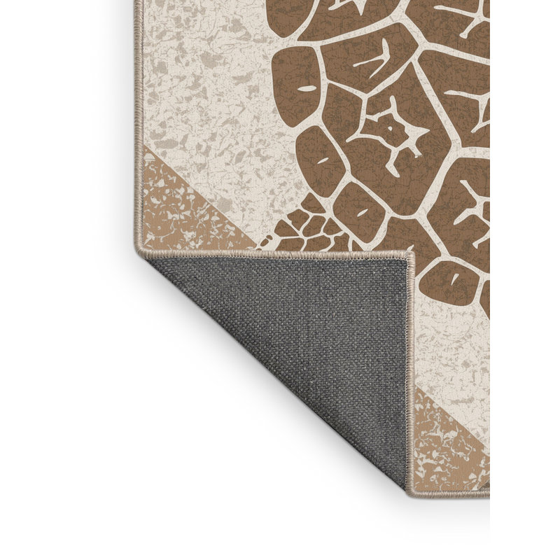 Tapis moelleux moelleux à motif de blocs d'inspiration mondiale Glenmoor, 6 X 9