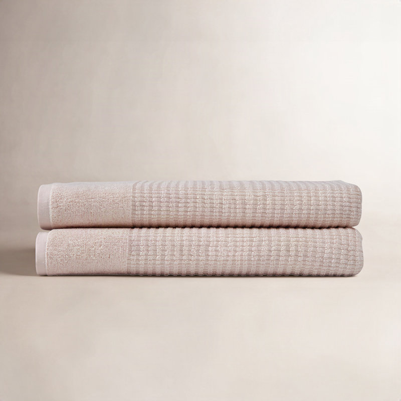 Earline Midweight Bath Towel, Pink