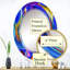 Série Life Geometrie Interplay Of profils humains - Miroir mural moderne ovale-1768838142