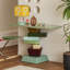 Console moderne en bois manufacturé vert