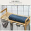 Double panier à linge 2 paniers à linge en bambou avec tablette de rangement 2 sacs coulissants et amovibles pour la salle de bain de la salle de bain 2 x 10,7 gallons en bois naturel et gris foncé