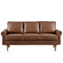 Dark Brown Faux Leather