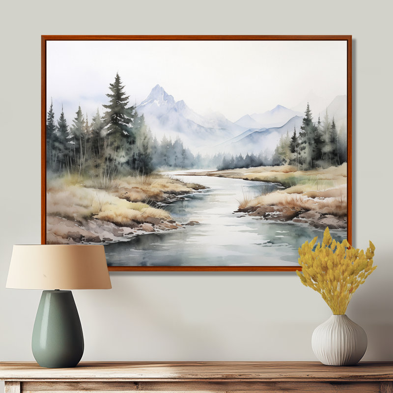 River River dans Minimal Canada II, Brown Floater Framed, H 34 po x l 44 po