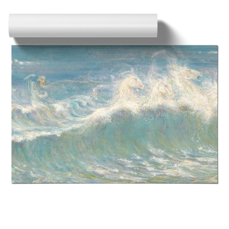 Neptunes Horses - No Frame Print, 30cm H x 42cm W x 0.1cm D