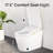 White Bidet Smart Toilet With Auto Flush, Open/Close, Heated Seat, Warm Water And Dry, Foam , Foot Sensor, Comfort Height, - Saving Siphonic Jet, Built In Deodorizer, Adjustable Flow Modern Bidet,-129485587