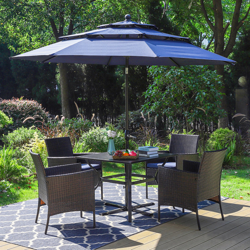 4 - Person Patio Dining Set with , Cushions Included
